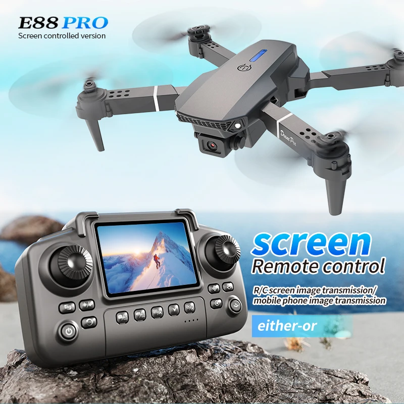 전문가용 E88 PRO 드론, 화면 탑재 8K HD 카 - Drone Surveying 리뷰 및 가격